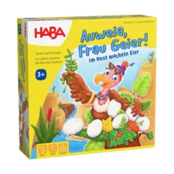 Auweia, Frau Geier!, kooperatives Geschicklichkeitsspiel, ab 3 Jahren