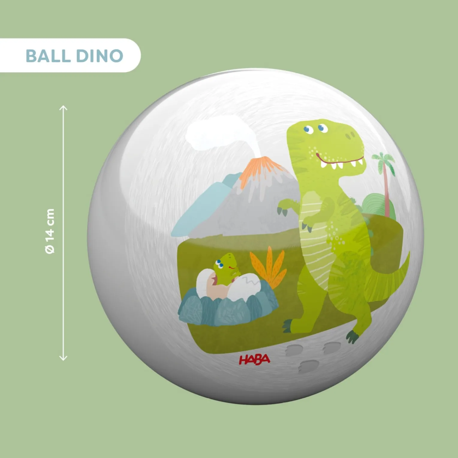 Ball Dino 14 cm