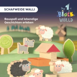 Bausteinwelt, My 1st Block World – Schafweide Walli, ab 1 Jahr