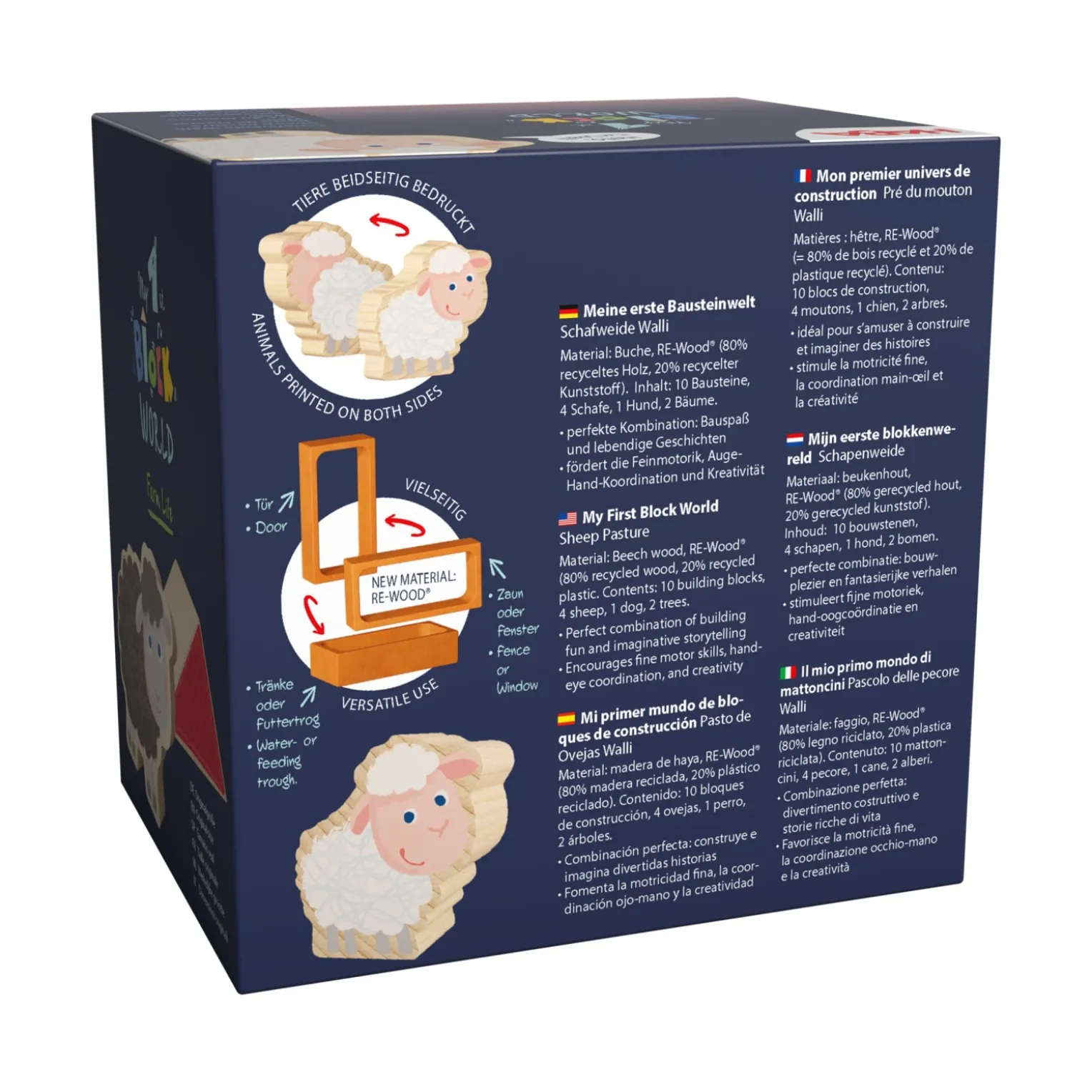 Bausteinwelt, My 1st Block World – Schafweide Walli, ab 1 Jahr