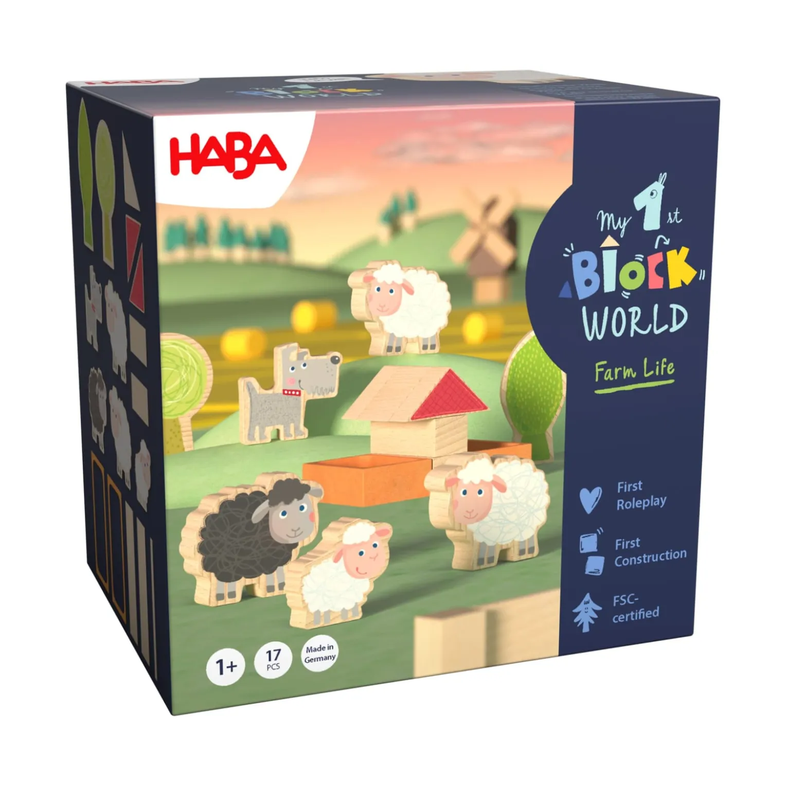 Bausteinwelt, My 1st Block World – Schafweide Walli, ab 1 Jahr