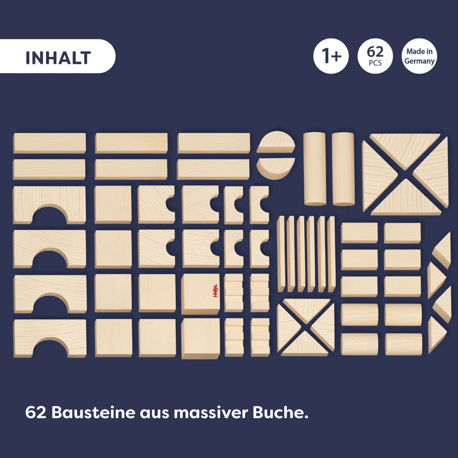 Bausteinwelt, My 1st Block World – extra viele Bausteine, 62 Steine