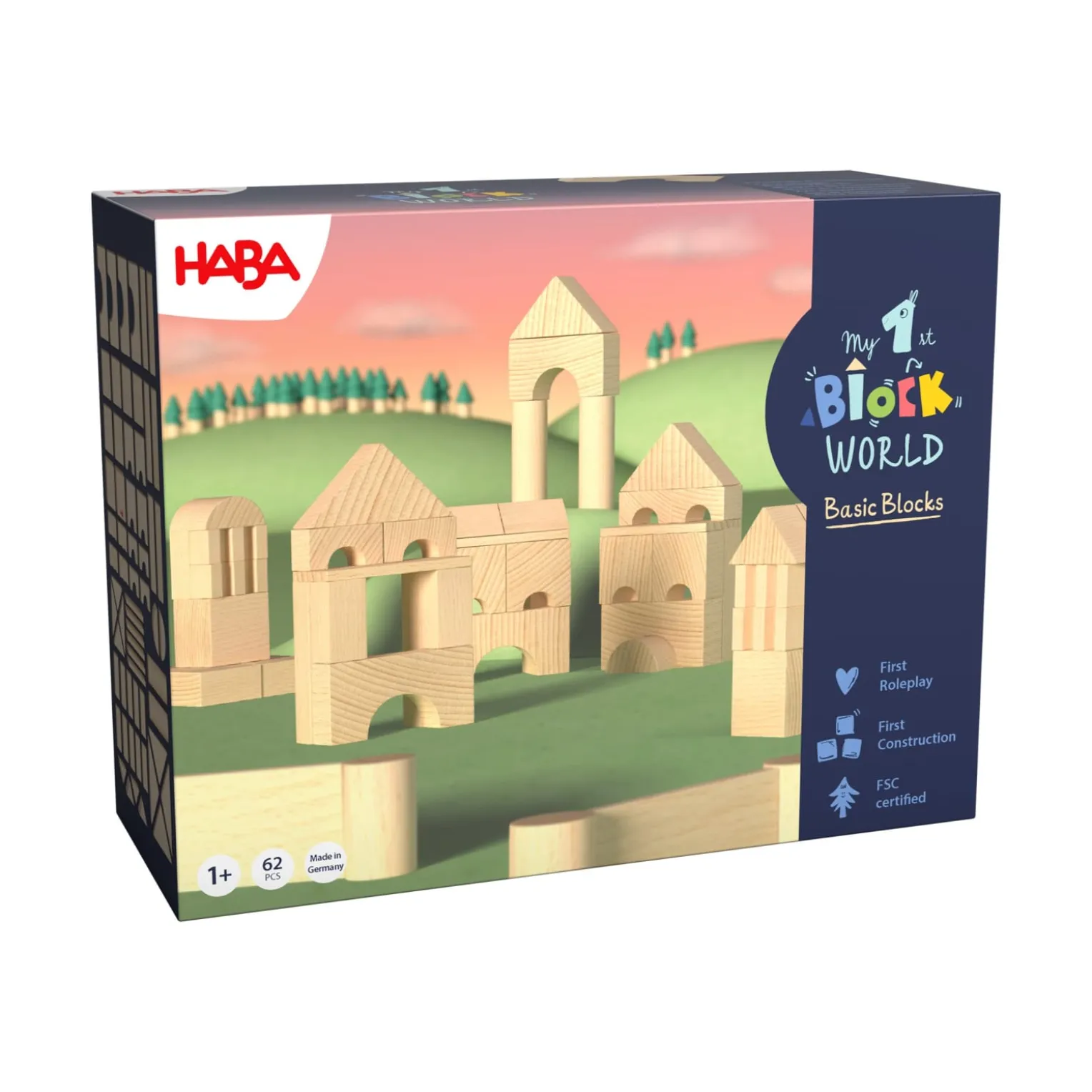 Bausteinwelt, My 1st Block World – extra viele Bausteine, 62 Steine