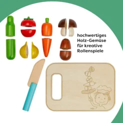 Creative Play – Gemüse-Set mit Brettchen & Messer