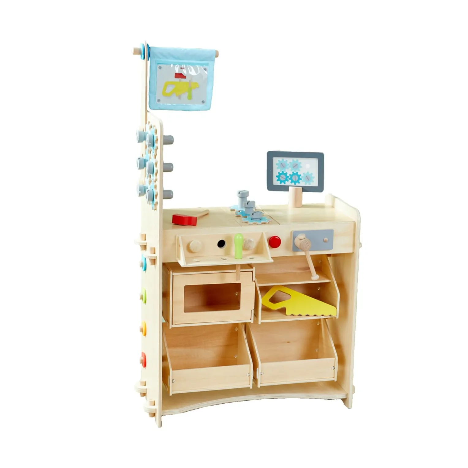 Creative Play 3 in 1 – Spielküche, Kaufladen & Werkstatt für Kinder