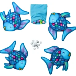 Der Regenbogenfisch – Glitzer-Bingo, Farbenspiel, ab 3 Jahren