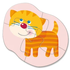 4 erste Puzzles – Tierkinder