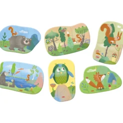 6 erste Puzzles - Waldtiere