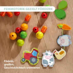 Fädelspiel Bauernhof-Freunde