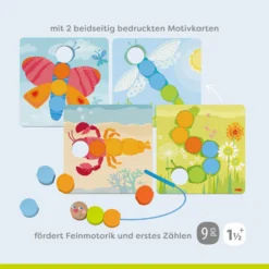 Fädelspiel Holztiere