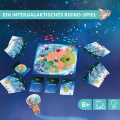 Galaxolotl - No Risk, No Stars!, Karten - und Brettspiel, ab 8 Jahren