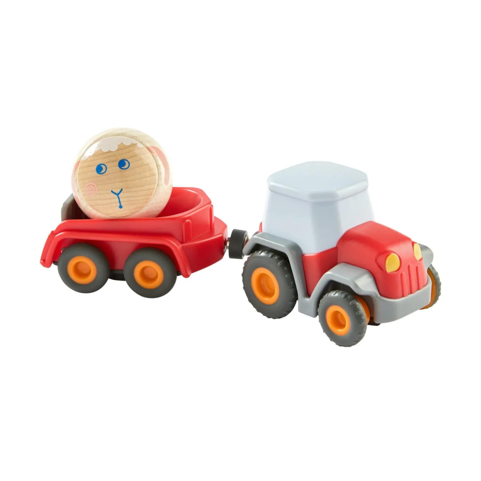 HABA-Cars Traktor mit Kugel-Anhänger