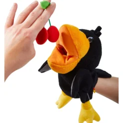 Handpuppe Rabe Theo, 30 cm
