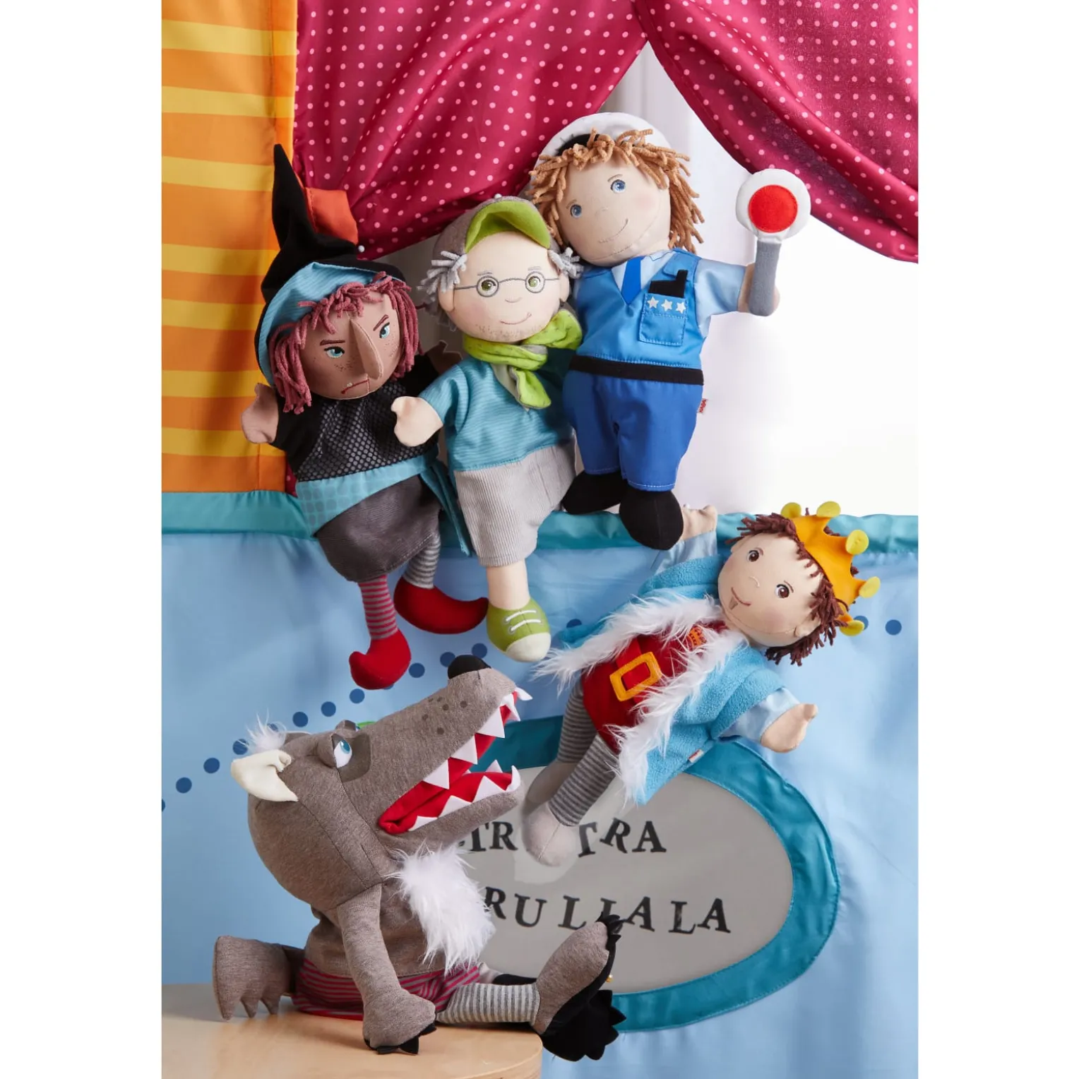 Handpuppe Wolf Grisbert, 37 cm
