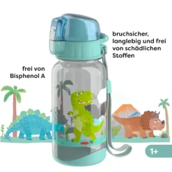 Lunch-Set Dino für Kinder, Dino-Brotdose & -Trinkflasche