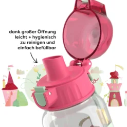 Lunch-Set Prinzessin für Kinder, Prinzessinnen-Brotdose & -Trinkflasche