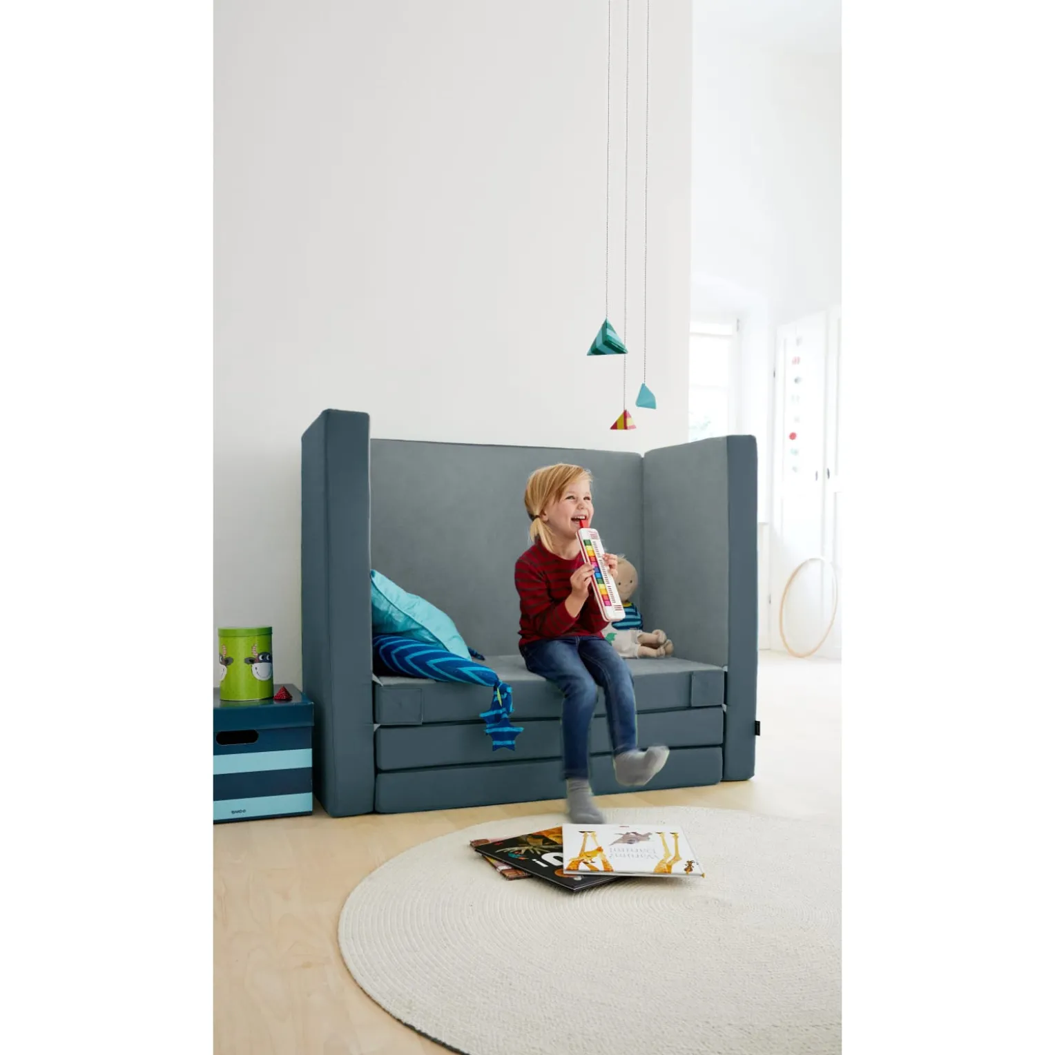 Matratzensofa, grau