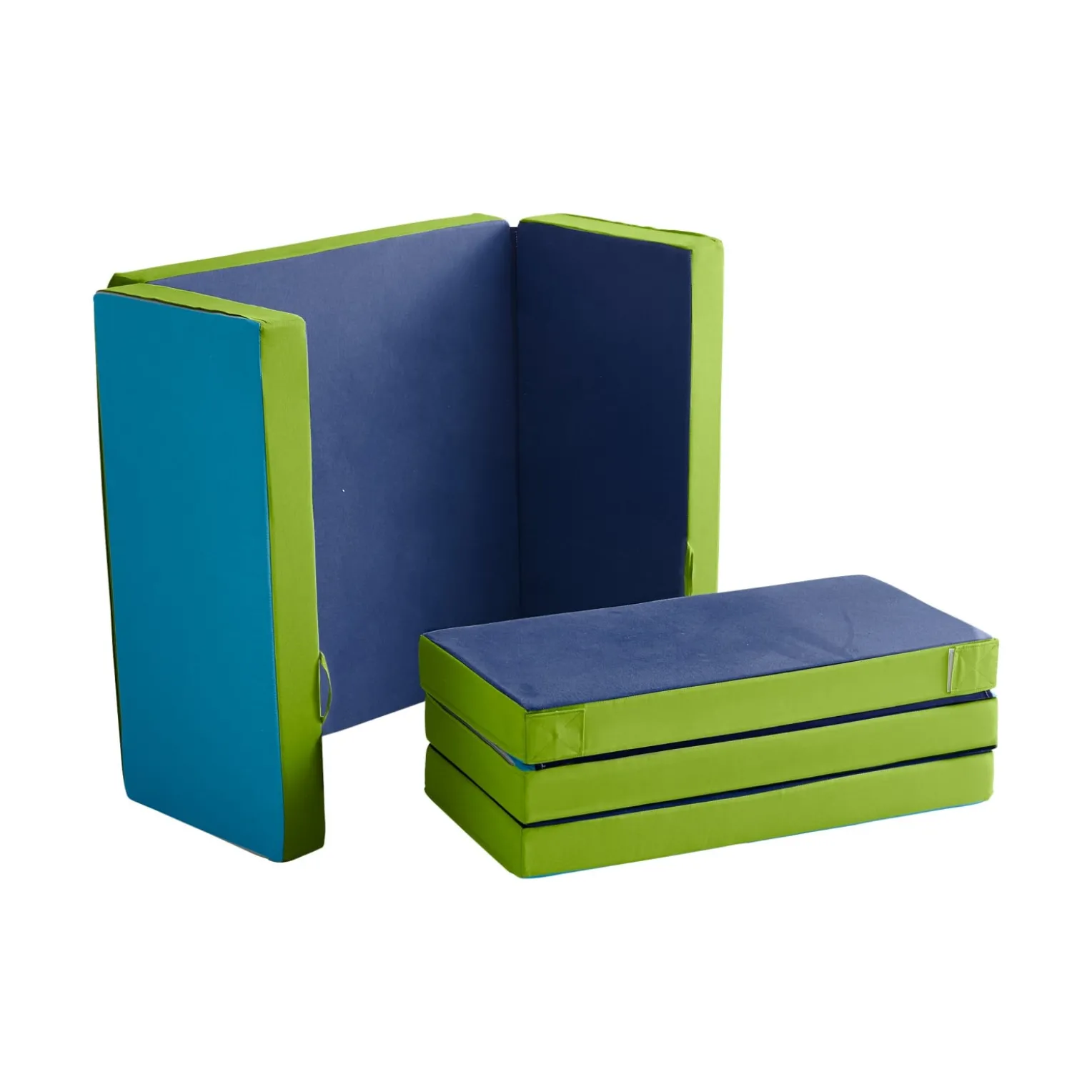 Matratzensofa, grün/blau
