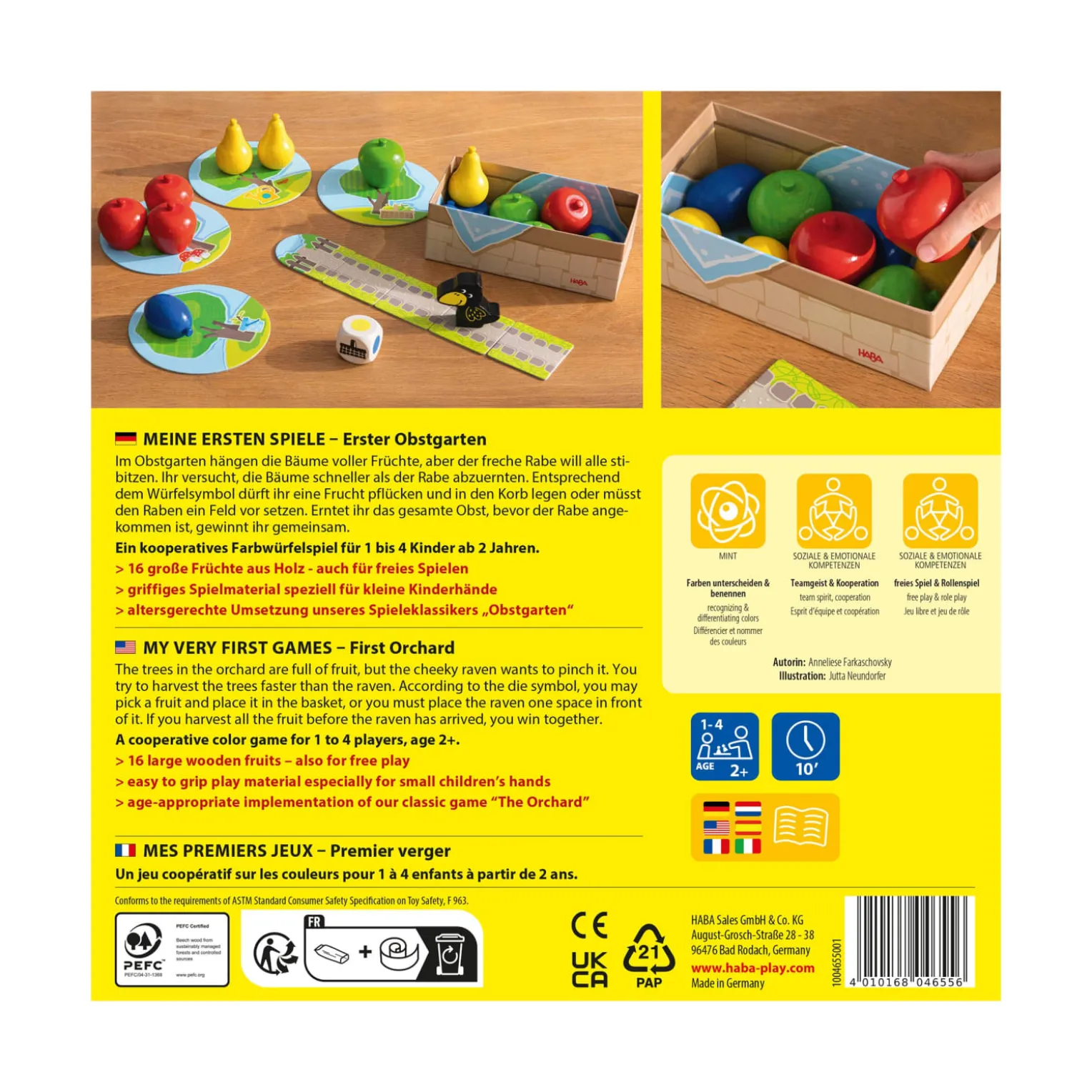Meine ersten Spiele – Erster Obstgarten, Farbenspiel, ab 2 Jahren