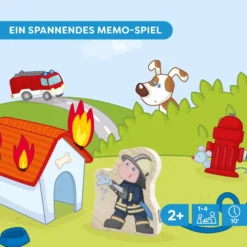 Meine ersten Spiele – Feuerwehr, Memo-Spiel, ab 2 Jahren