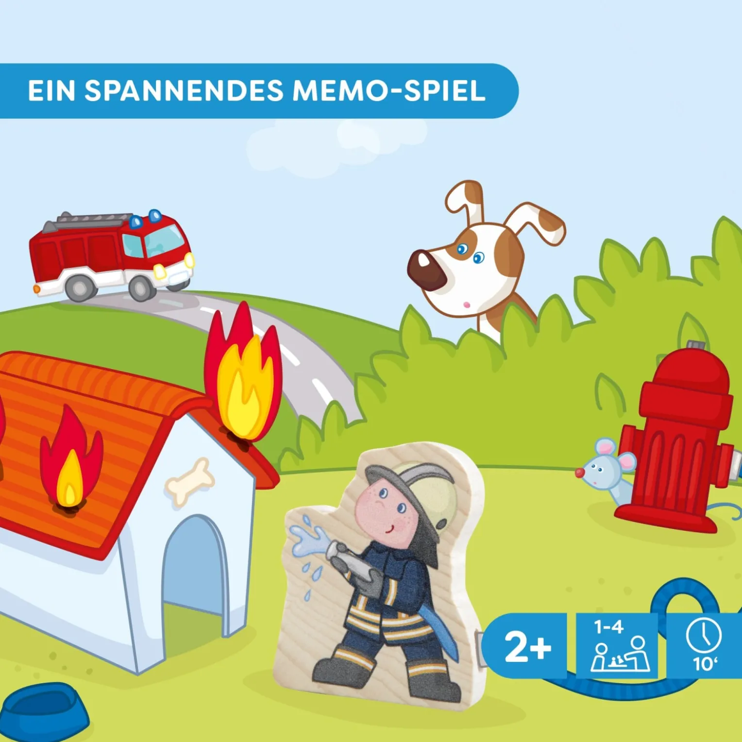 Meine ersten Spiele – Feuerwehr, Memo-Spiel, ab 2 Jahren