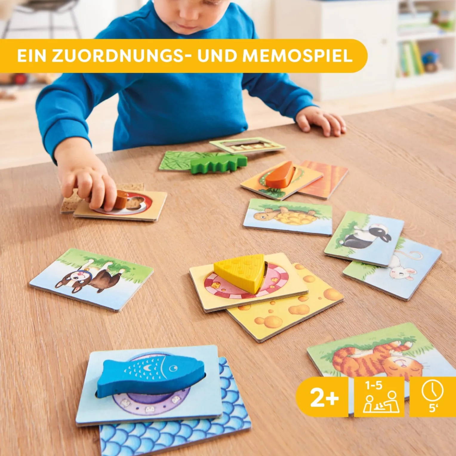 Meine ersten Spiele – Fütter mich!, Memo, Zuordungsspiel, ab 2 Jahren