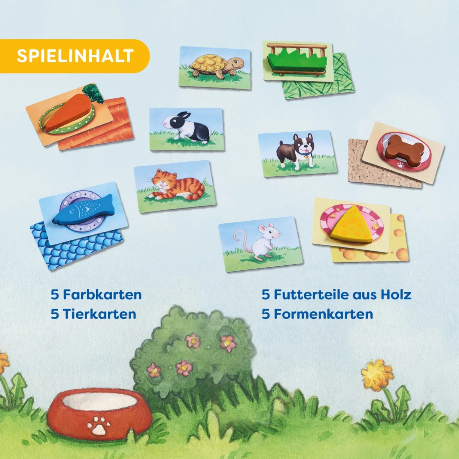 Meine ersten Spiele – Fütter mich!, Memo, Zuordungsspiel, ab 2 Jahren