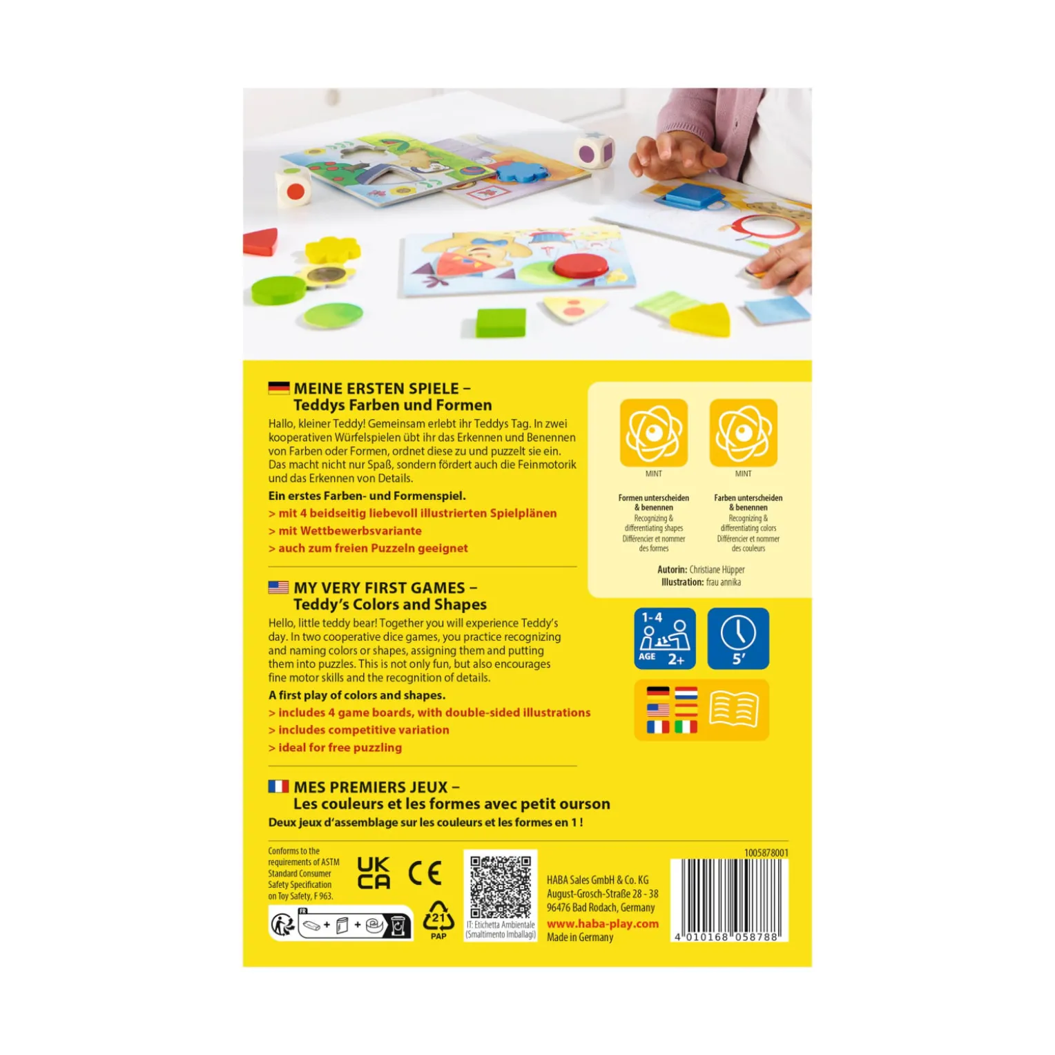 Meine ersten Spiele – Teddys Farben & Formen-Spiel, ab 2 J