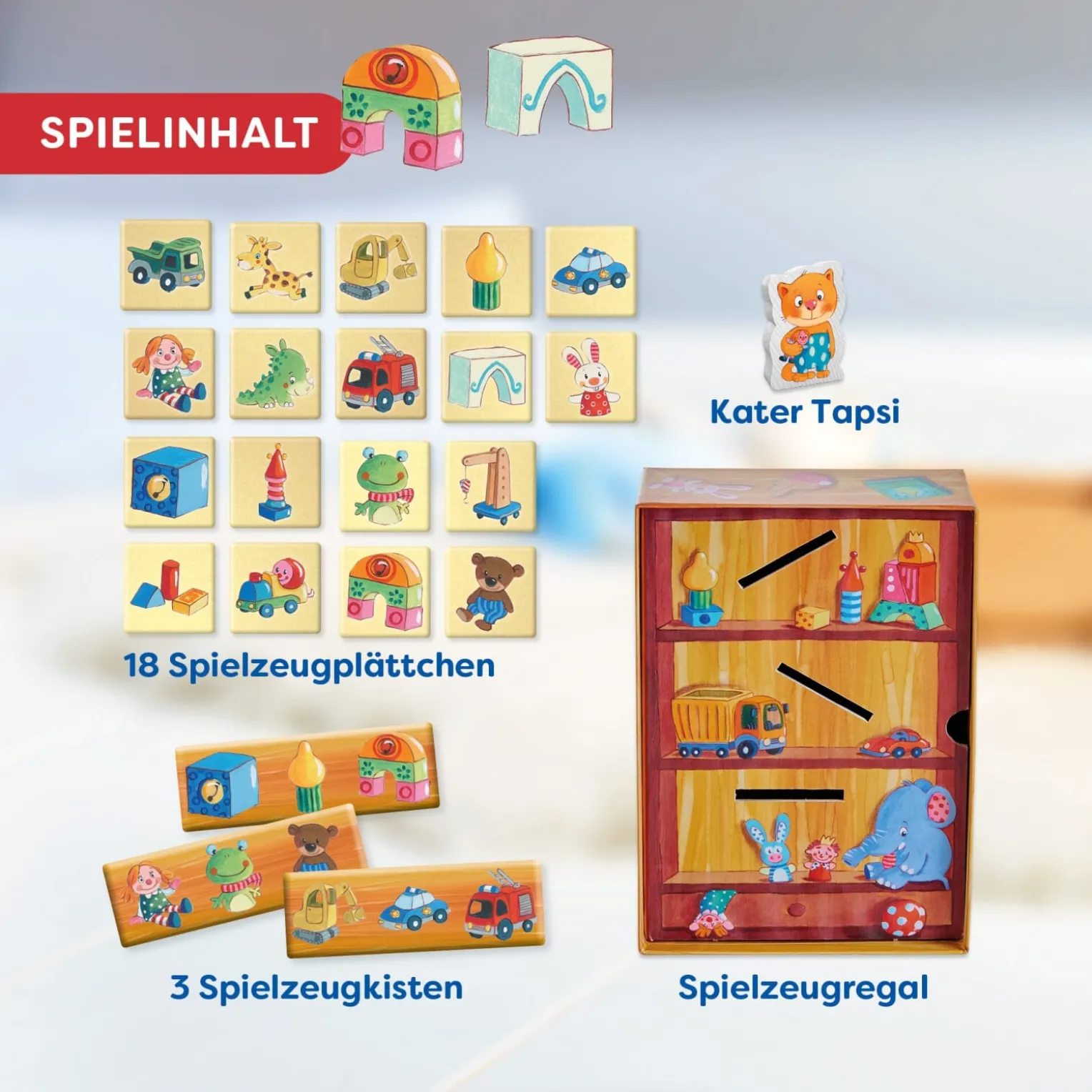 Meine ersten Spiele – Wir räumen auf, Zuordungsspiel, ab 2 Jahren