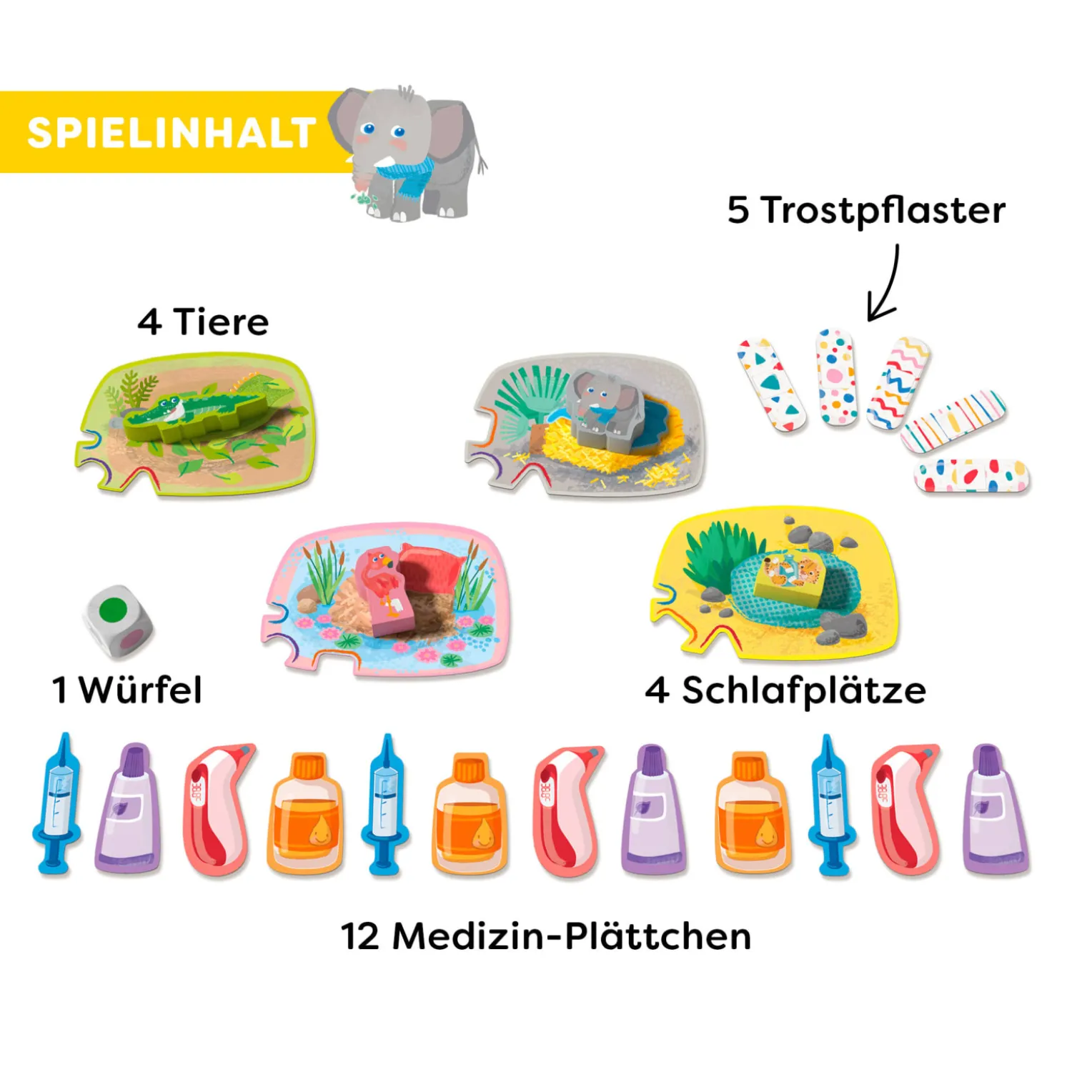 Meine ersten Spiele – Wir verarzten Tiere, Zuordnungsspiel, ab 2 J.