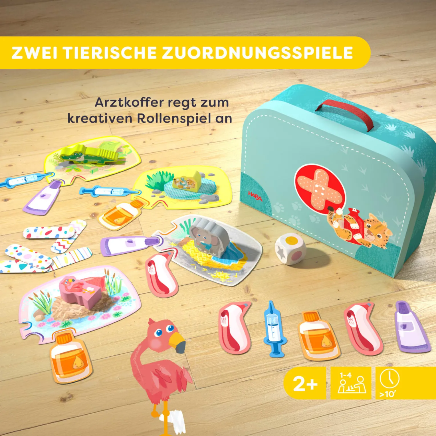 Meine ersten Spiele – Wir verarzten Tiere, Zuordnungsspiel, ab 2 J.