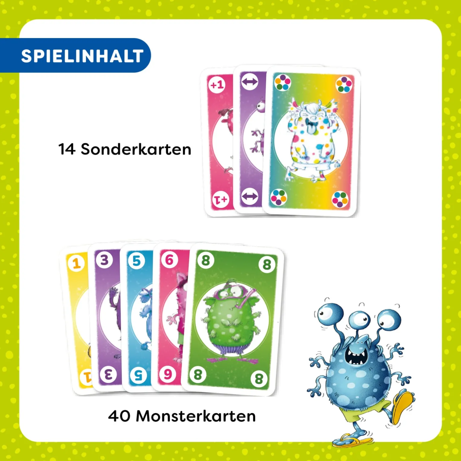 Monster MAU MAU, Kartenspiel ab 4 Jahren