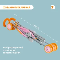 Puppenbuggy Regenbogen
