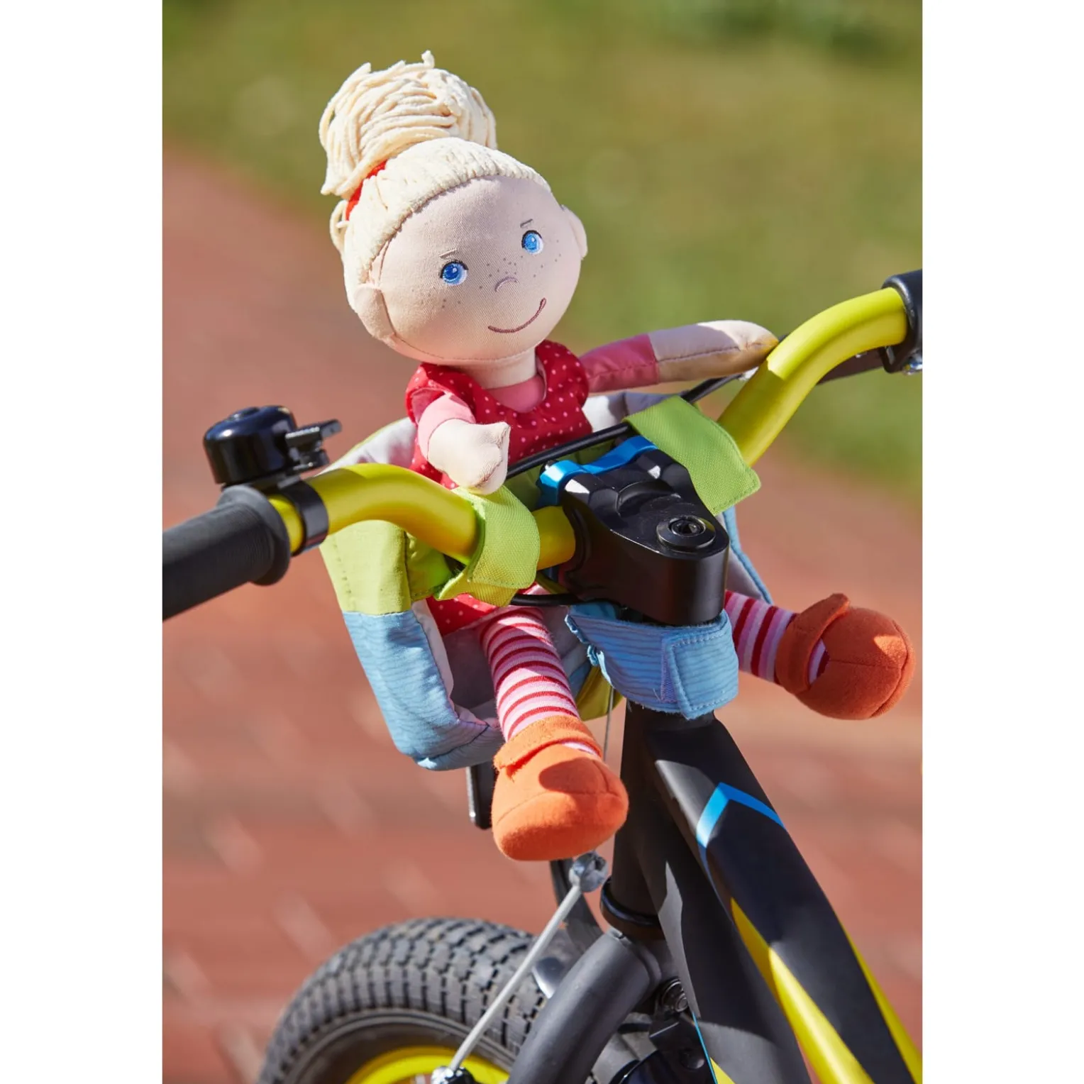 Puppen-Fahrradsitz Sommerwiese