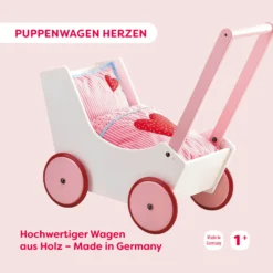 Puppenwagen Herzen