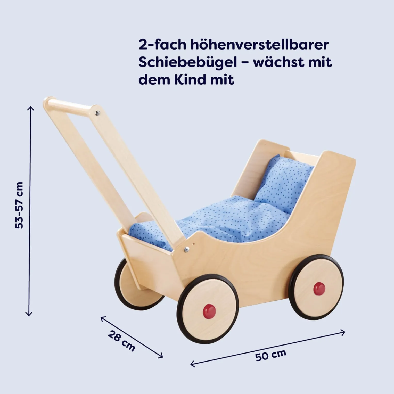 Puppenwagen Natur