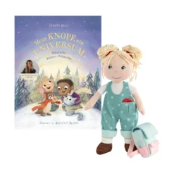 Puppe Tilli & Buch „Mein Knopf, ein Universum: Magische Winter-Wünsche“