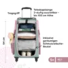 Reiseset aus Trolley und Tasche, salbei
