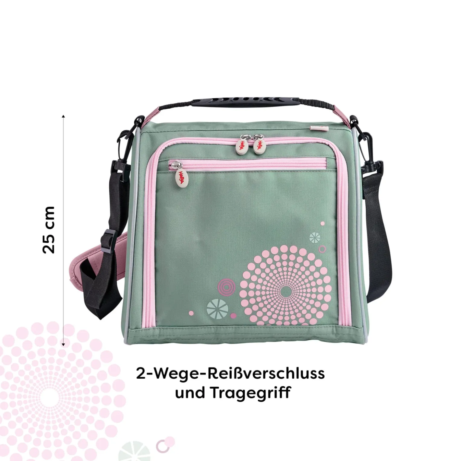 Reiseset aus Trolley und Tasche, salbei