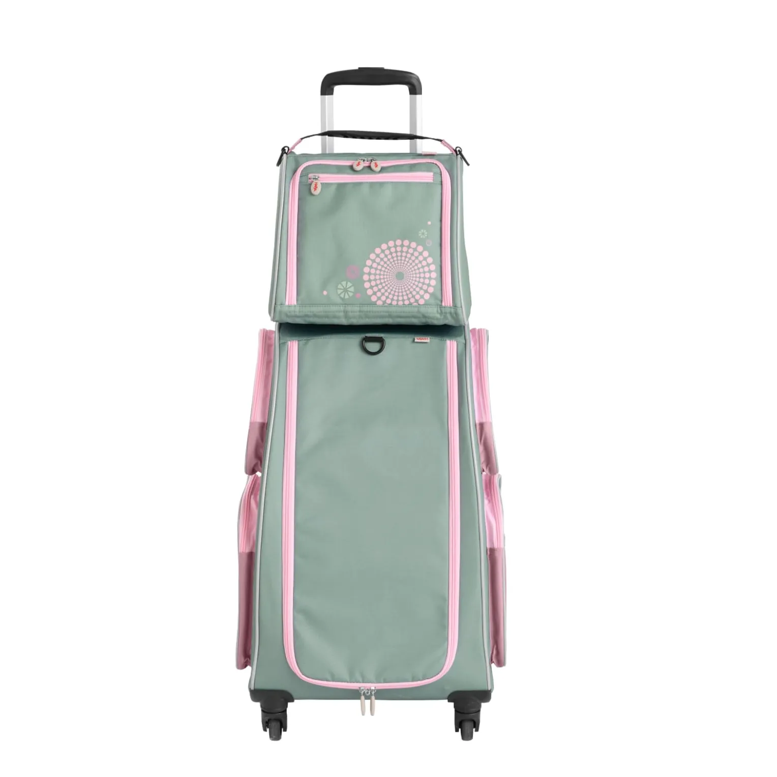 Reiseset aus Trolley und Tasche, salbei