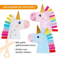 2 Sachenmacher Bastelsets, Erstes Basteln Einhörner, 9 St., ab 3 J.