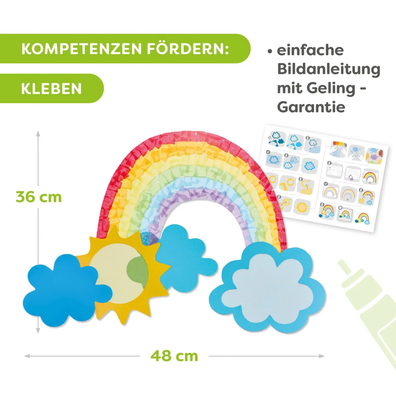 2 Sachenmacher Bastelsets, Erstes Basteln Fensterbilder, 4 St., ab 3 Jahren