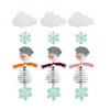 Sachenmacher Erstes Fädeln Filzgirlande Schneemann, Bastelset, ab 3 J.