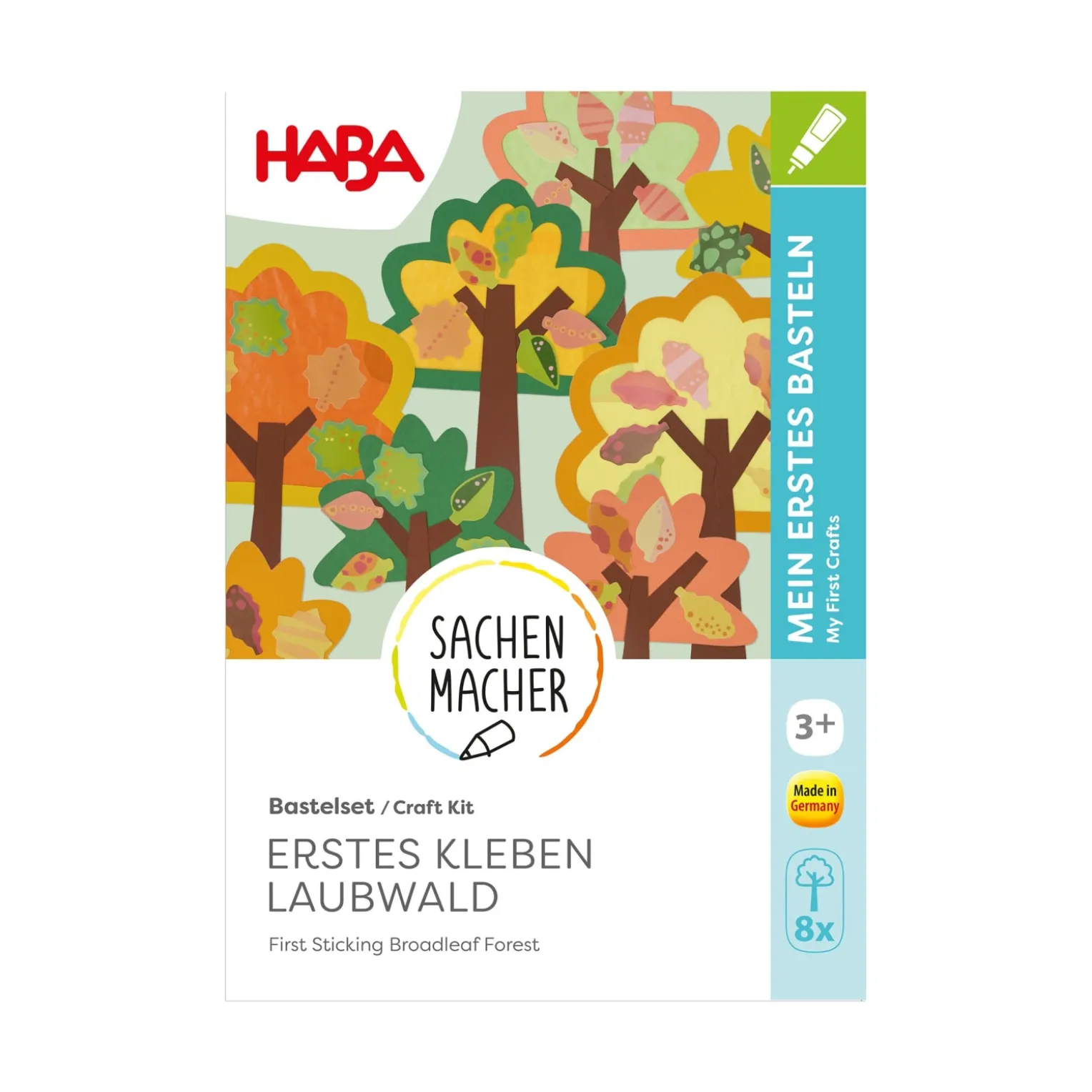 Sachenmacher Erstes Kleben Laubwald, Fensterbild Herbst, 8 St., ab 3 J