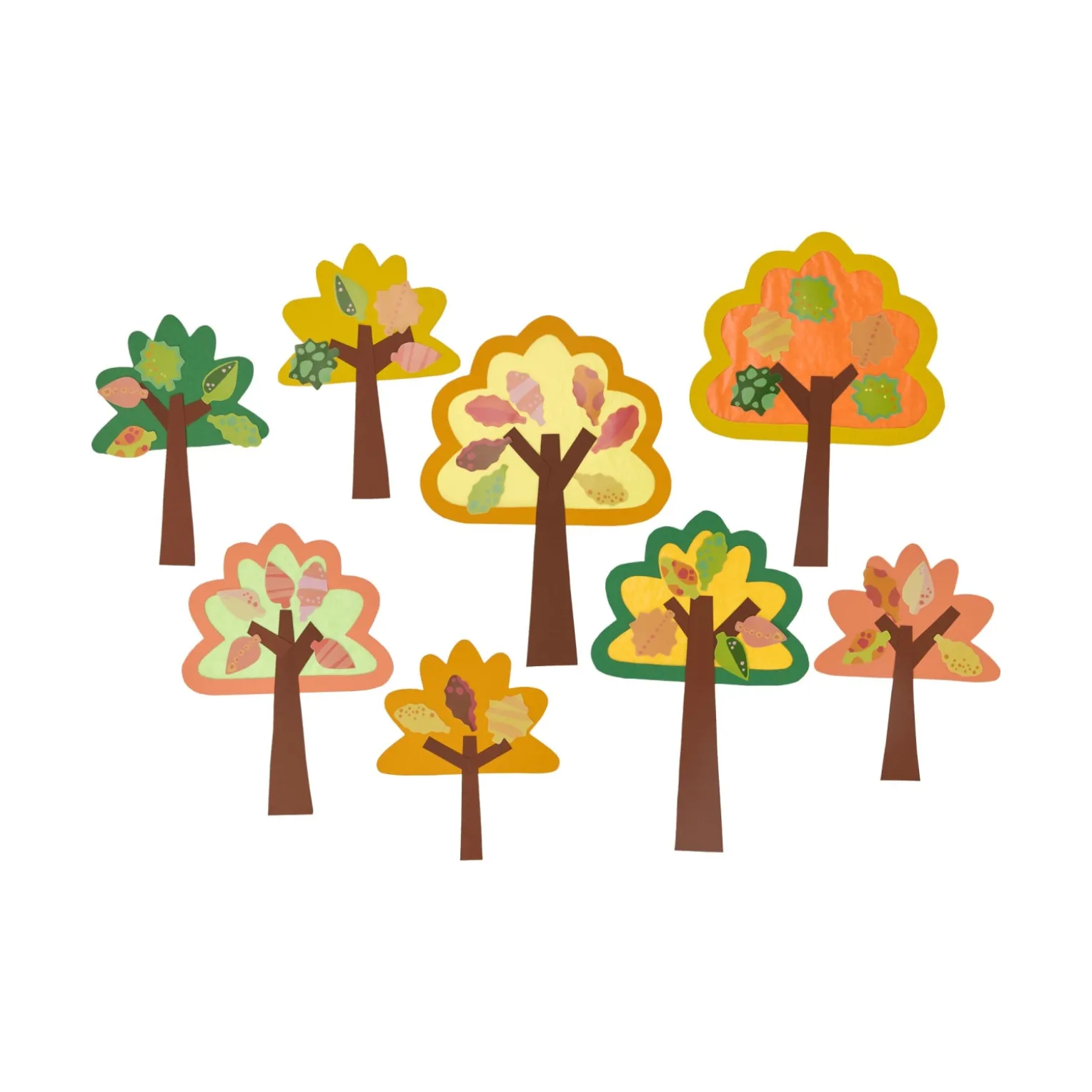 Sachenmacher Erstes Kleben Laubwald, Fensterbild Herbst, 8 St., ab 3 J