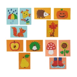 Sachenmacher Erstes Kleben Welt, Bastelset Herbst, 12 St., ab 3 Jahren
