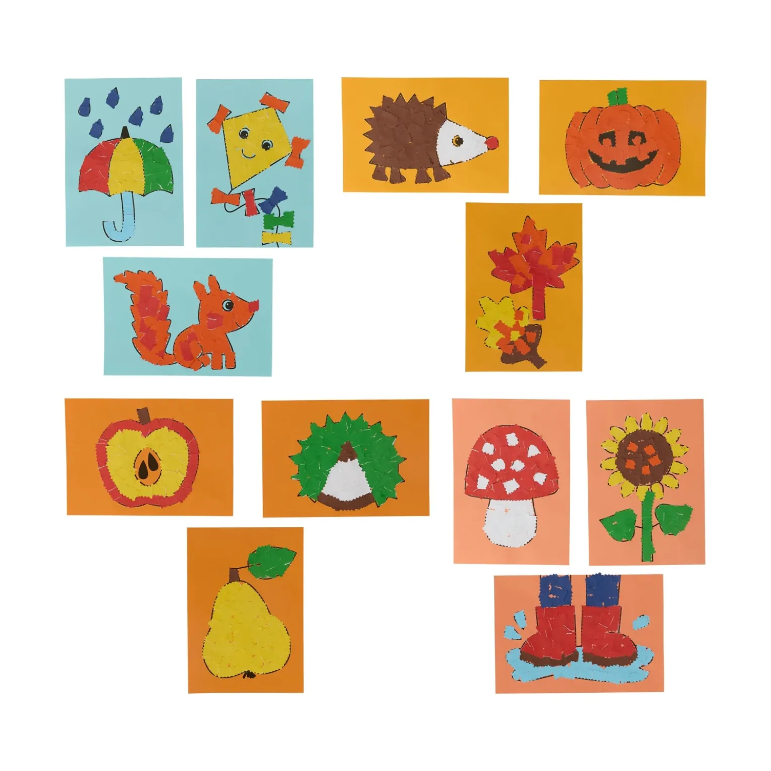 Sachenmacher Erstes Kleben Welt, Bastelset Herbst, 12 St., ab 3 Jahren