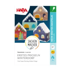 Sachenmacher Erstes Prickeln Häuser, Bastelset Winter, 4 St., ab 3 J.