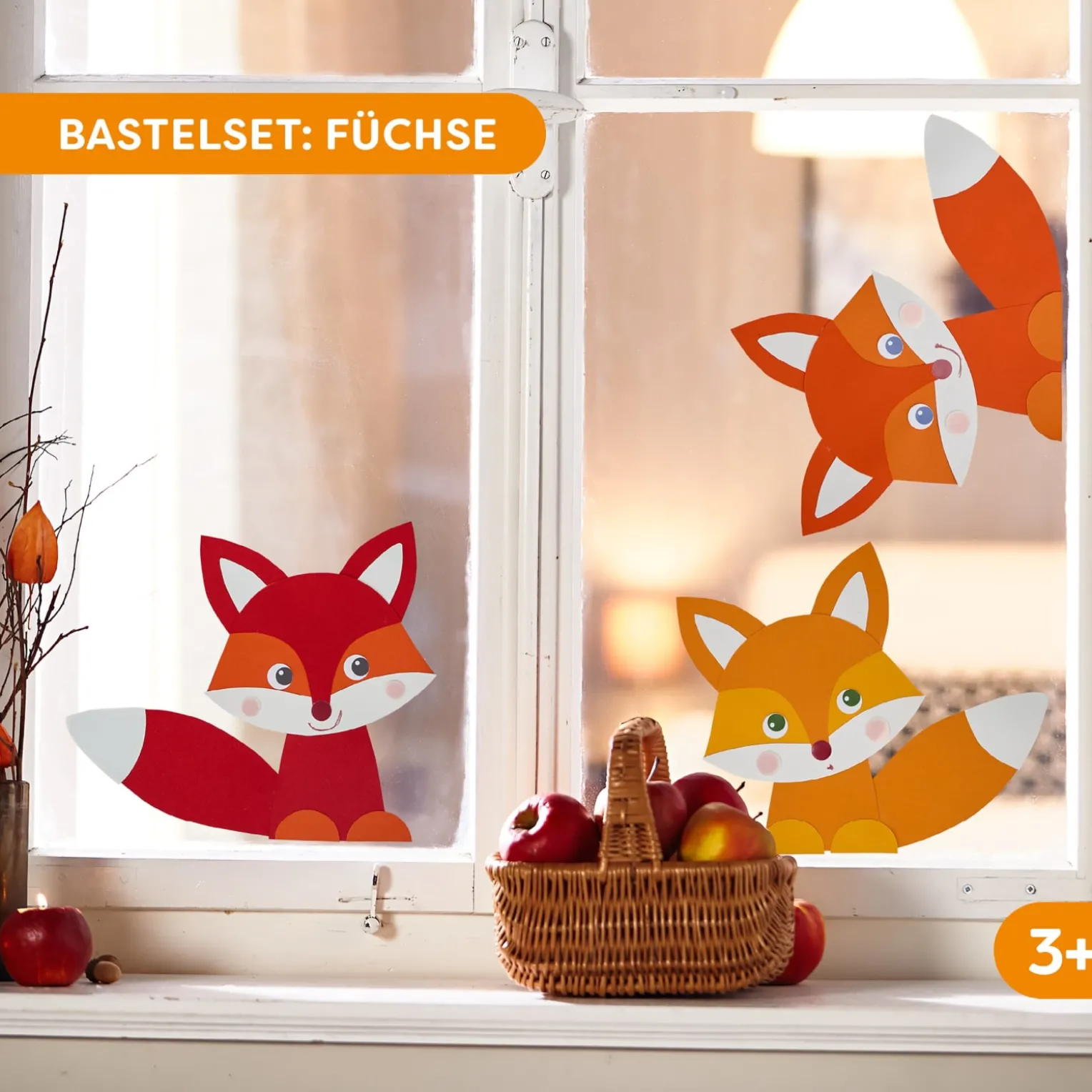 Sachenmacher Erstes Schneiden Füchse, Bastelset Herbst, 4 St., ab 3 J.