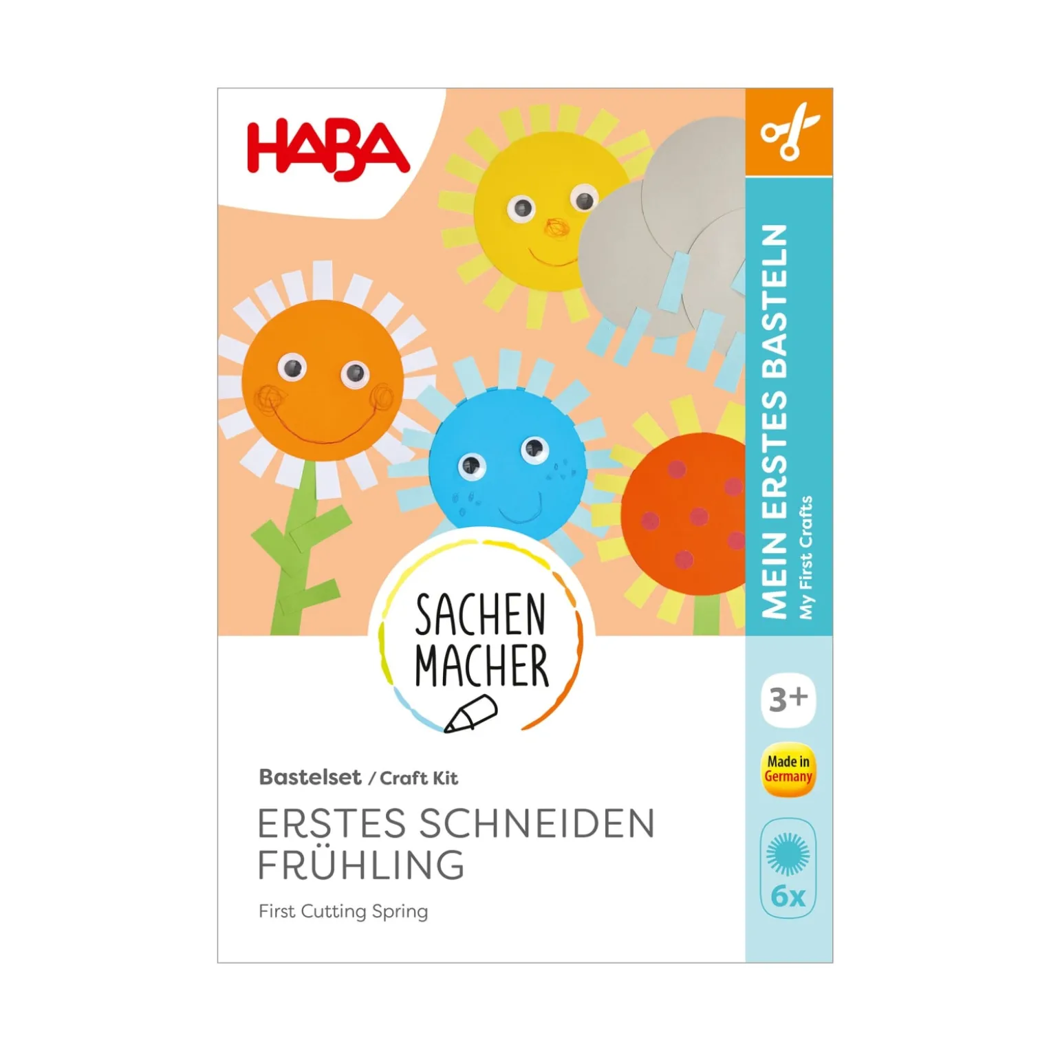 Sachenmacher erstes Schneiden Blumen, Bastelset Sonnenblumen, ab 3 J.